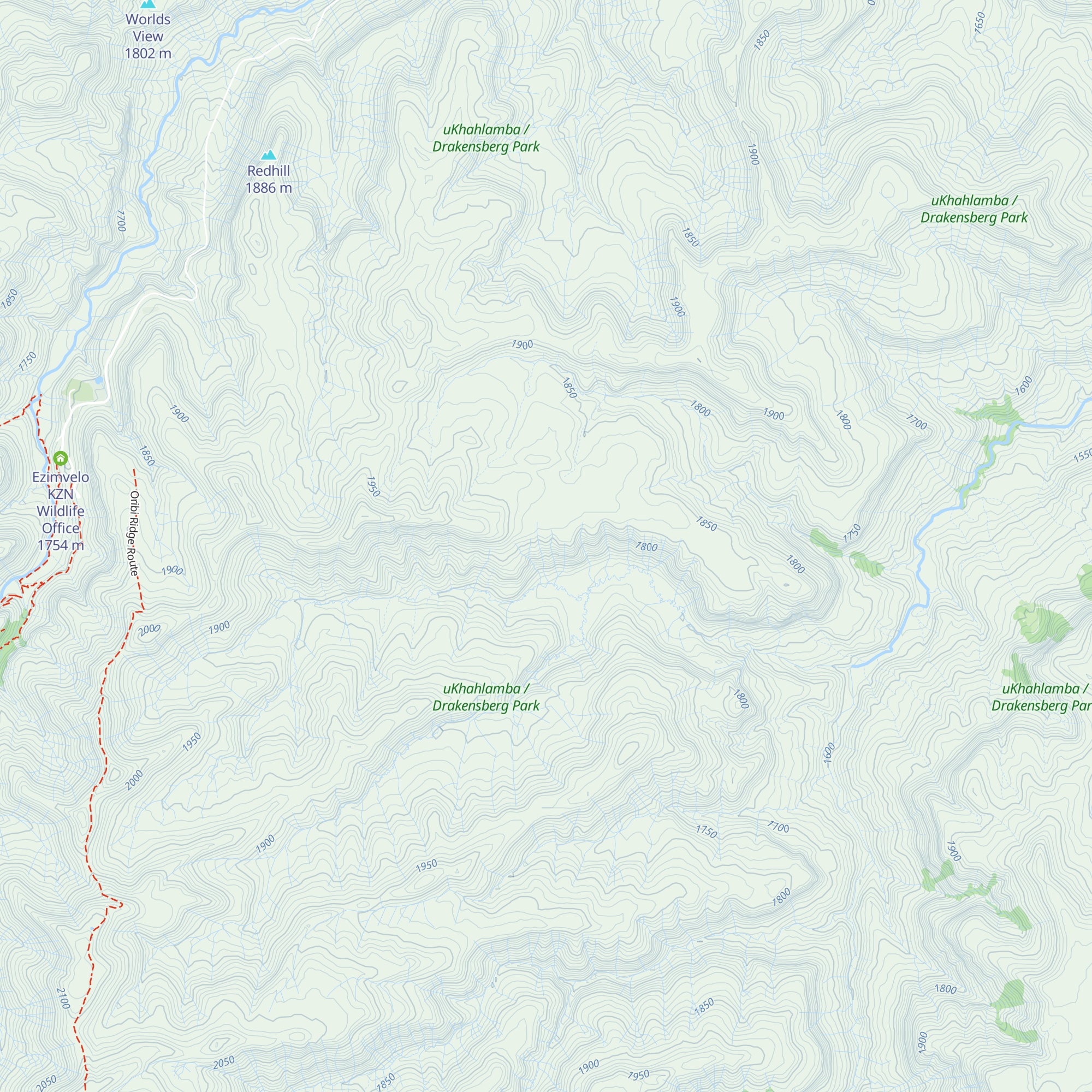 Meander Hut map