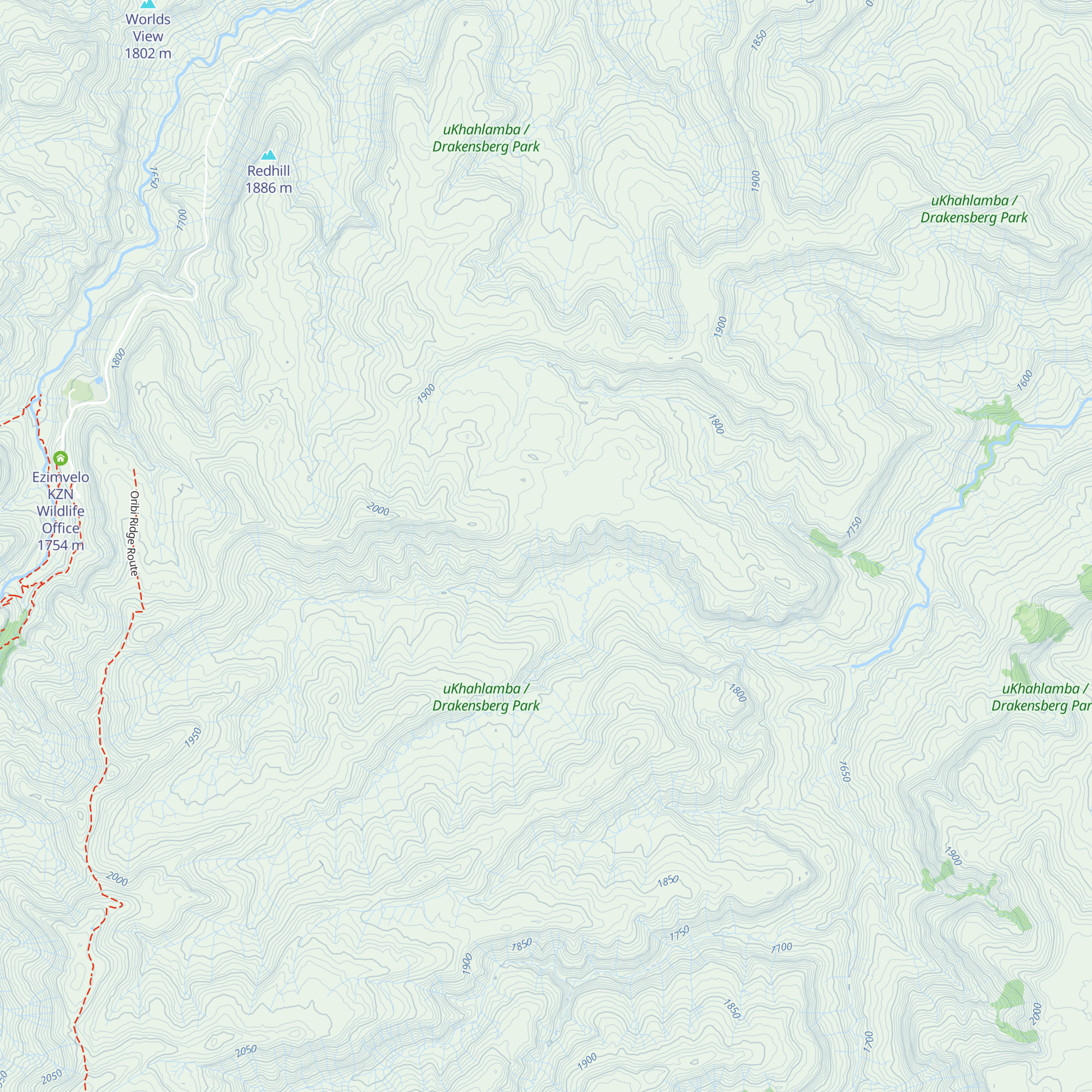 Meander Hut map