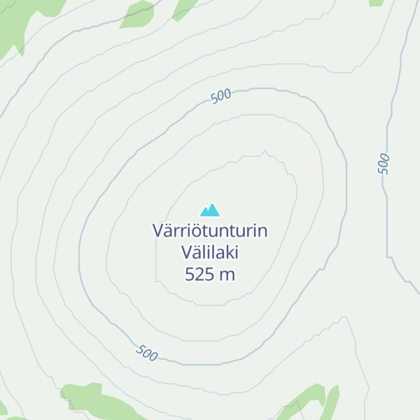 Map of Värriötunturin Välilaki