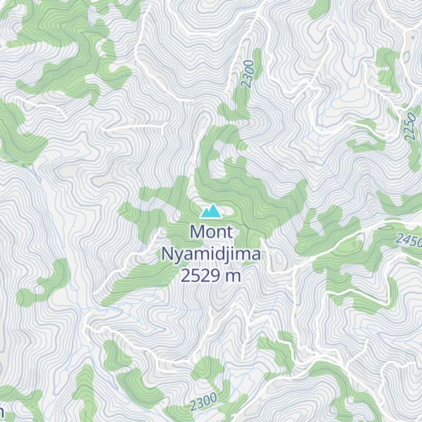 Map of Mont Nyamidjima