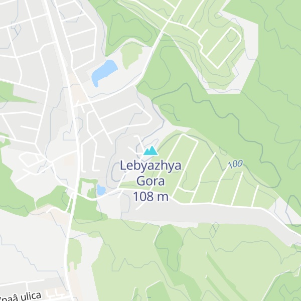 Map of Lebyazhya Gora