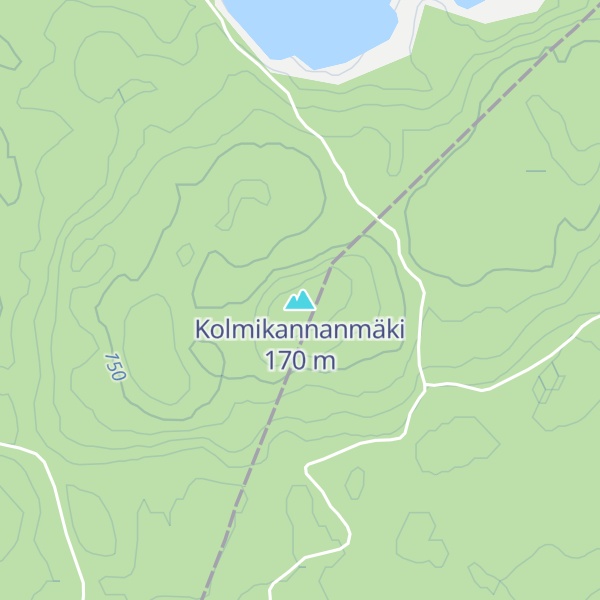 Map of Kolmikannanmäki