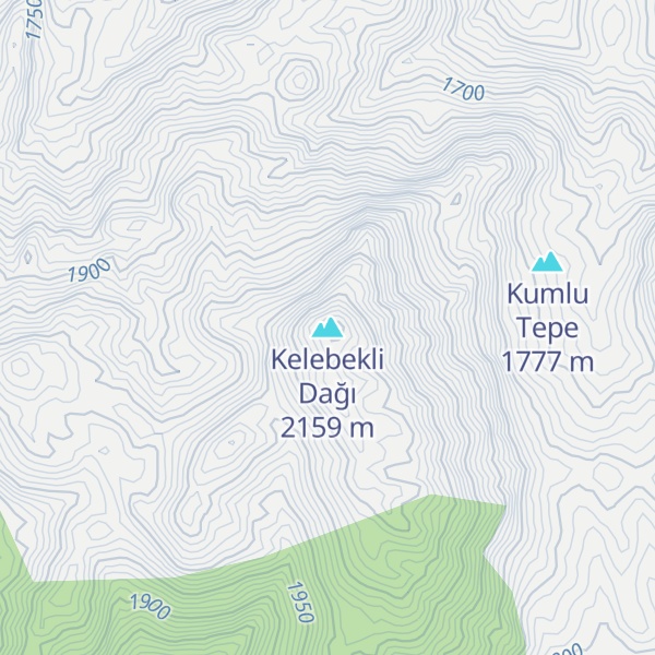 Map of Kelebekli Dağı