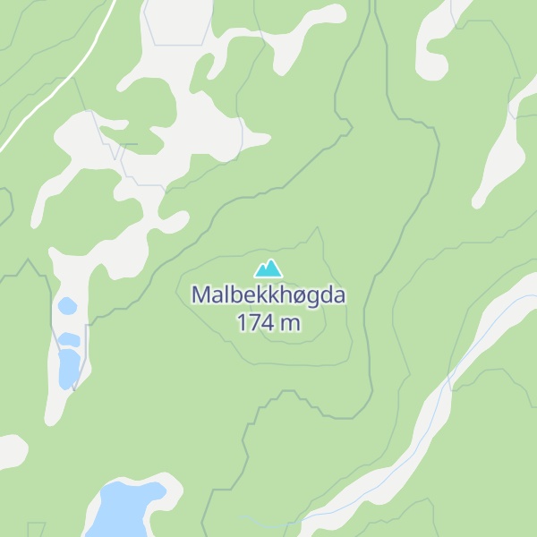 Map of Malbekkhøgda