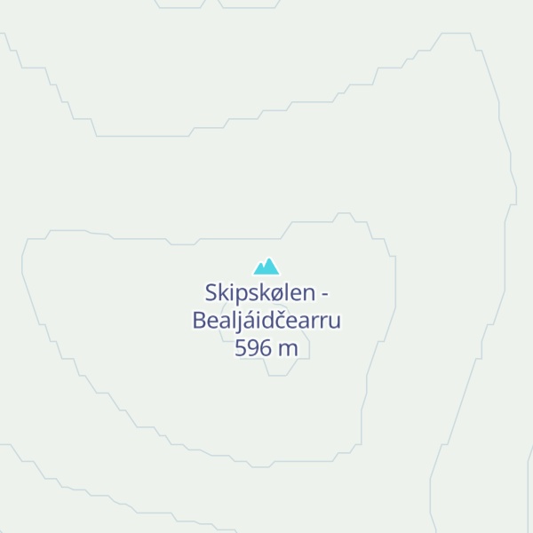 Map of Skipskølen - Bealjáidčearru