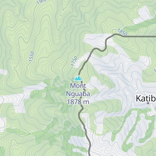 Map of Mont Nguaba