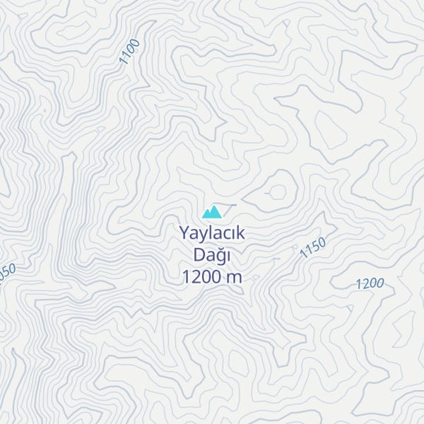 Map of Yaylacık Dağı