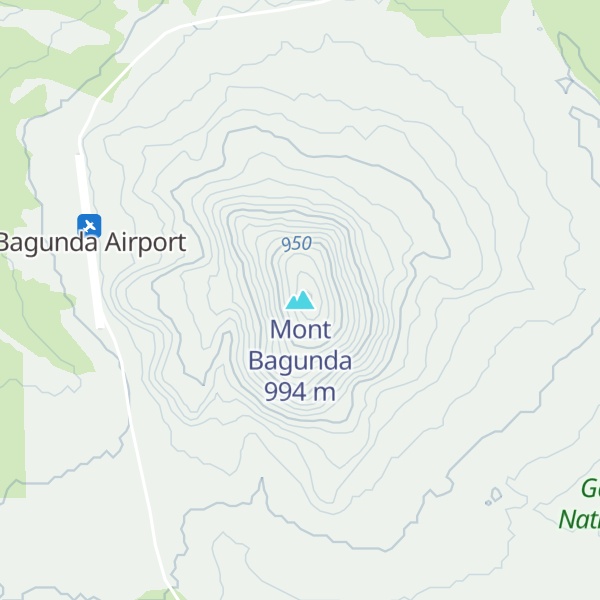 Map of Mont Bagunda