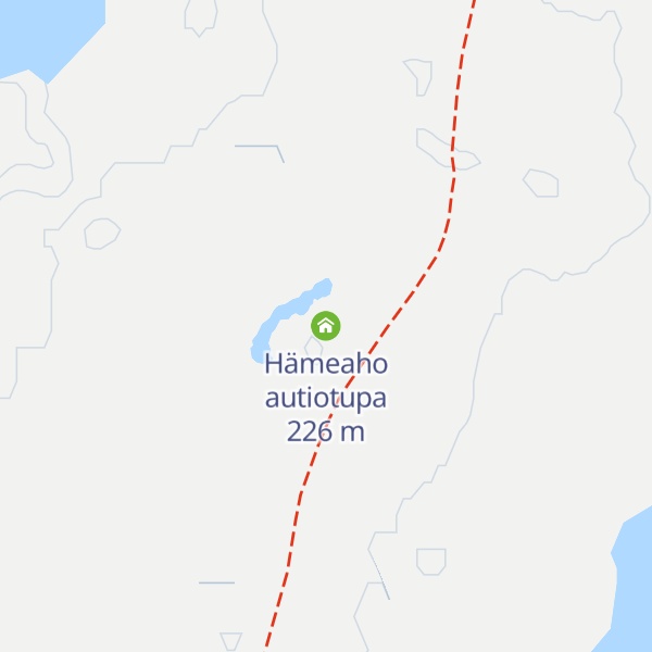 Map of Hämeaho autiotupa