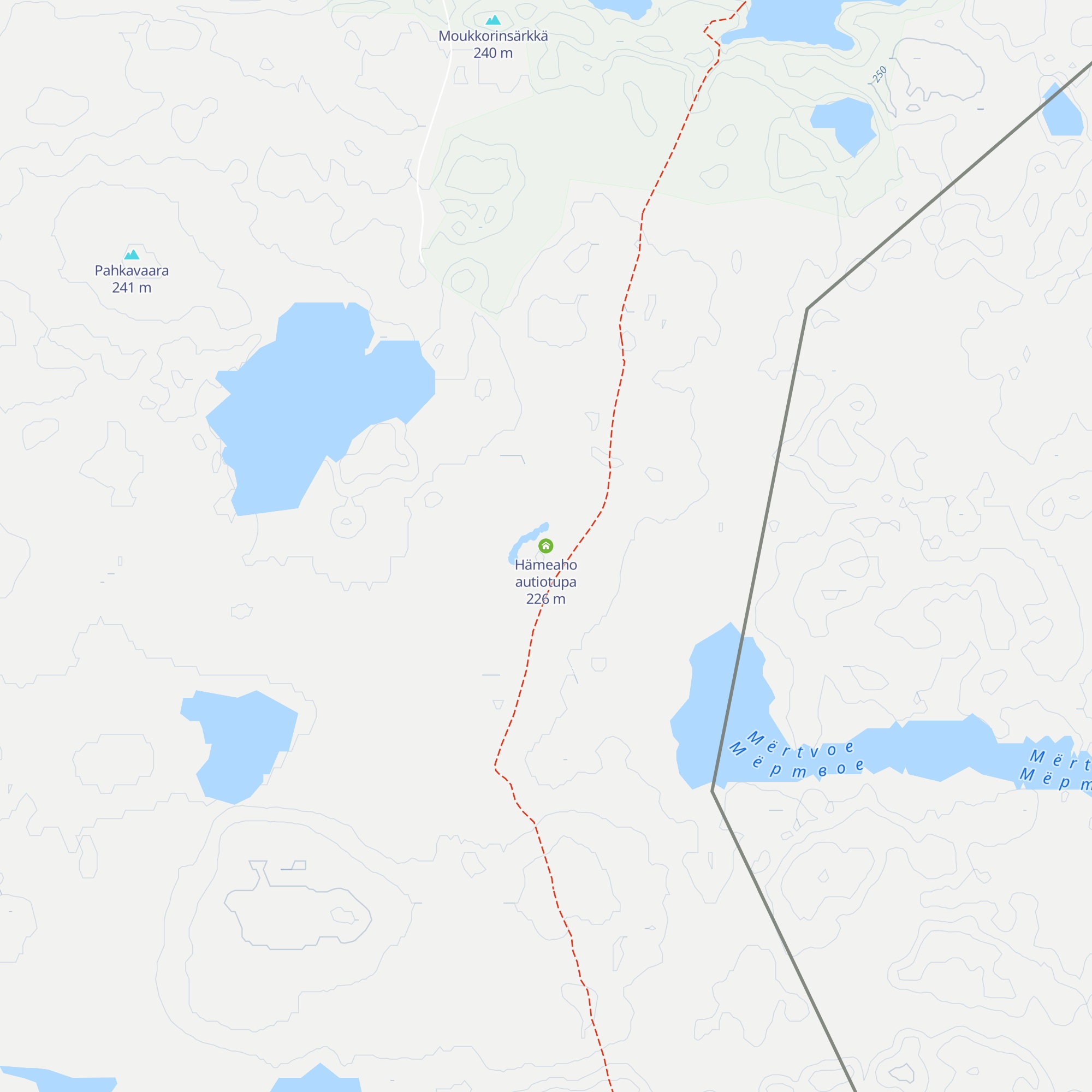 Hämeaho autiotupa map
