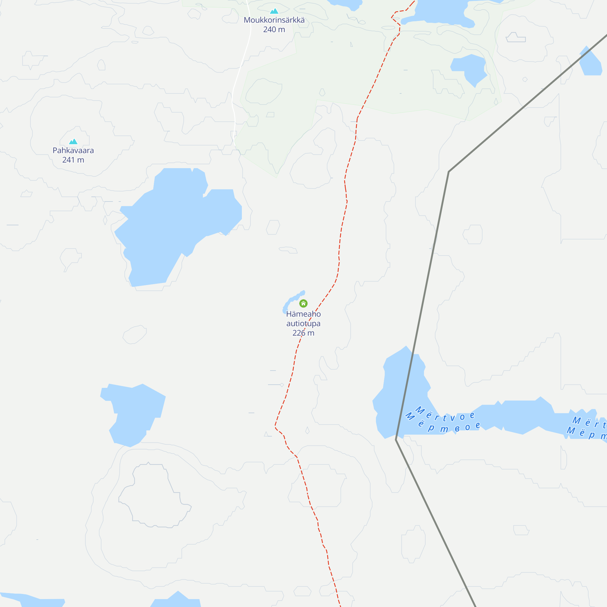 Hämeaho autiotupa map