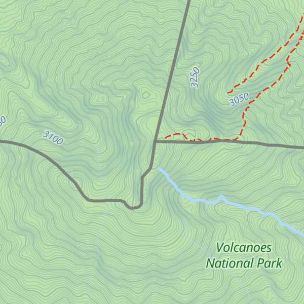 Map of Mount Sabyinyo 3rd Peak