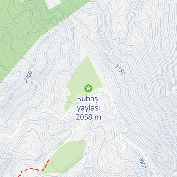 Map of Subaşı yaylası