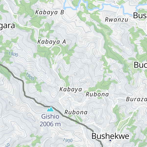 Map of Gatarama hill