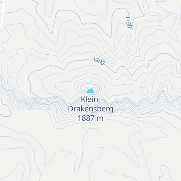 Map of Klein-Drakensberg