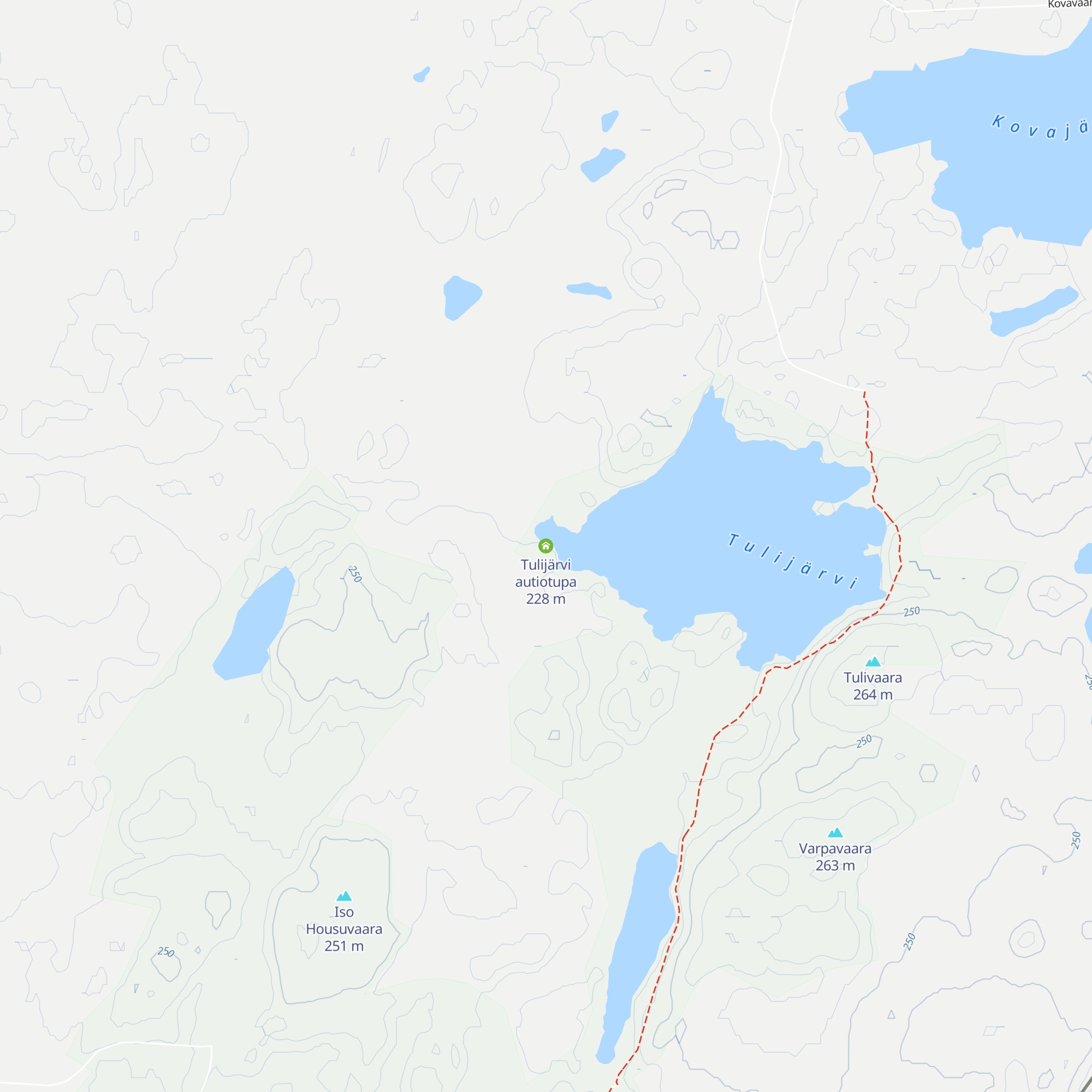 Tulijärvi autiotupa map