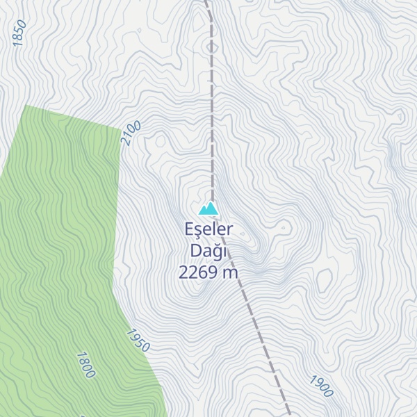 Map of Eşeler Dağı