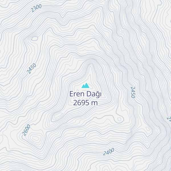 Map of Eren Dağı