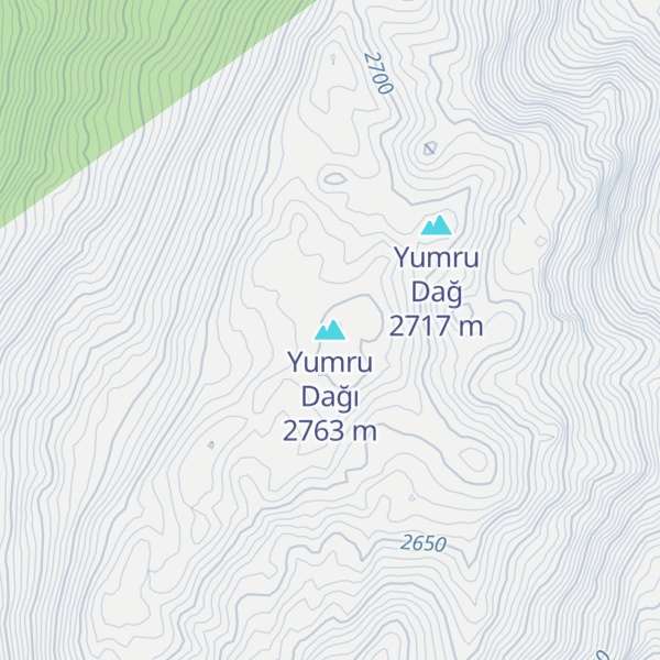 Map of Yumru Dağı