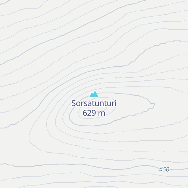 Map of Sorsatunturi