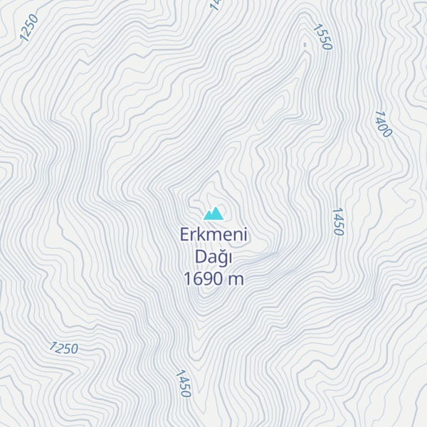 Map of Erkmeni Dağı