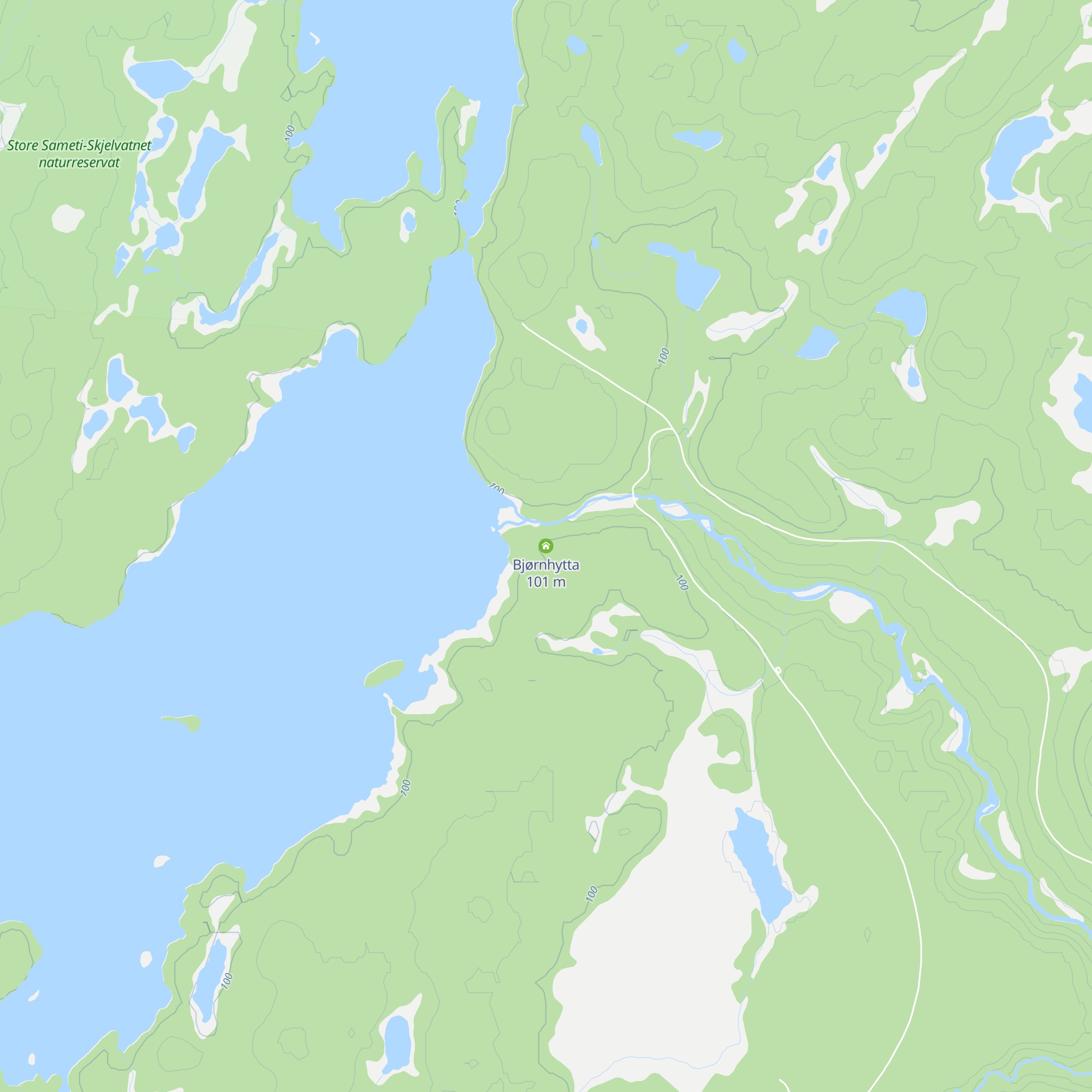 Bjørnhytta map