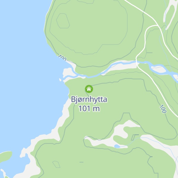 Map of Bjørnhytta