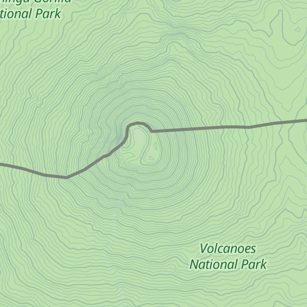 Map of Mount Gahinga
