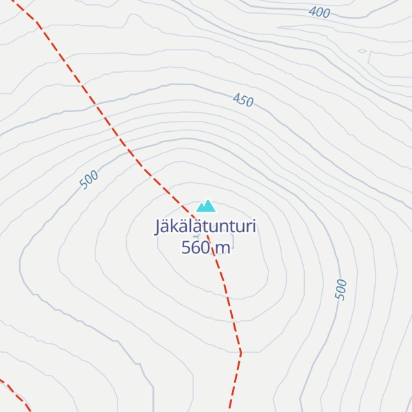 Map of Jäkälätunturi