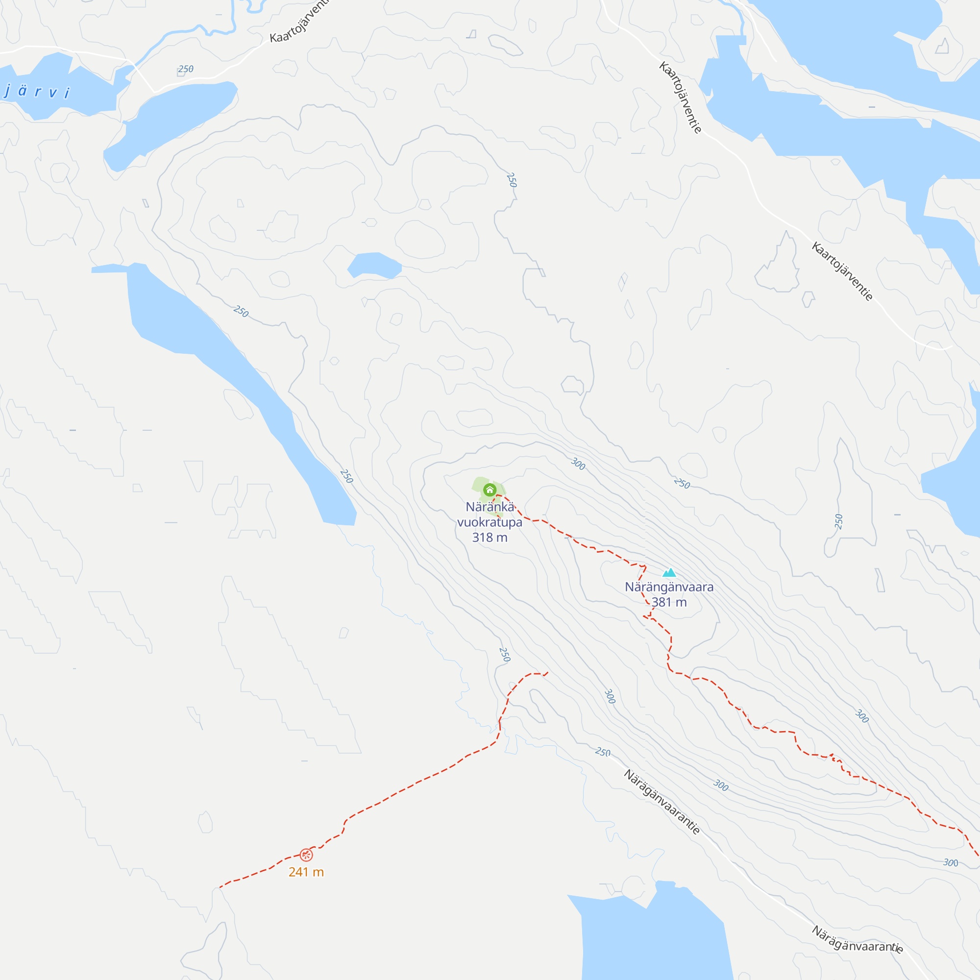 Näränkä vuokratupa map