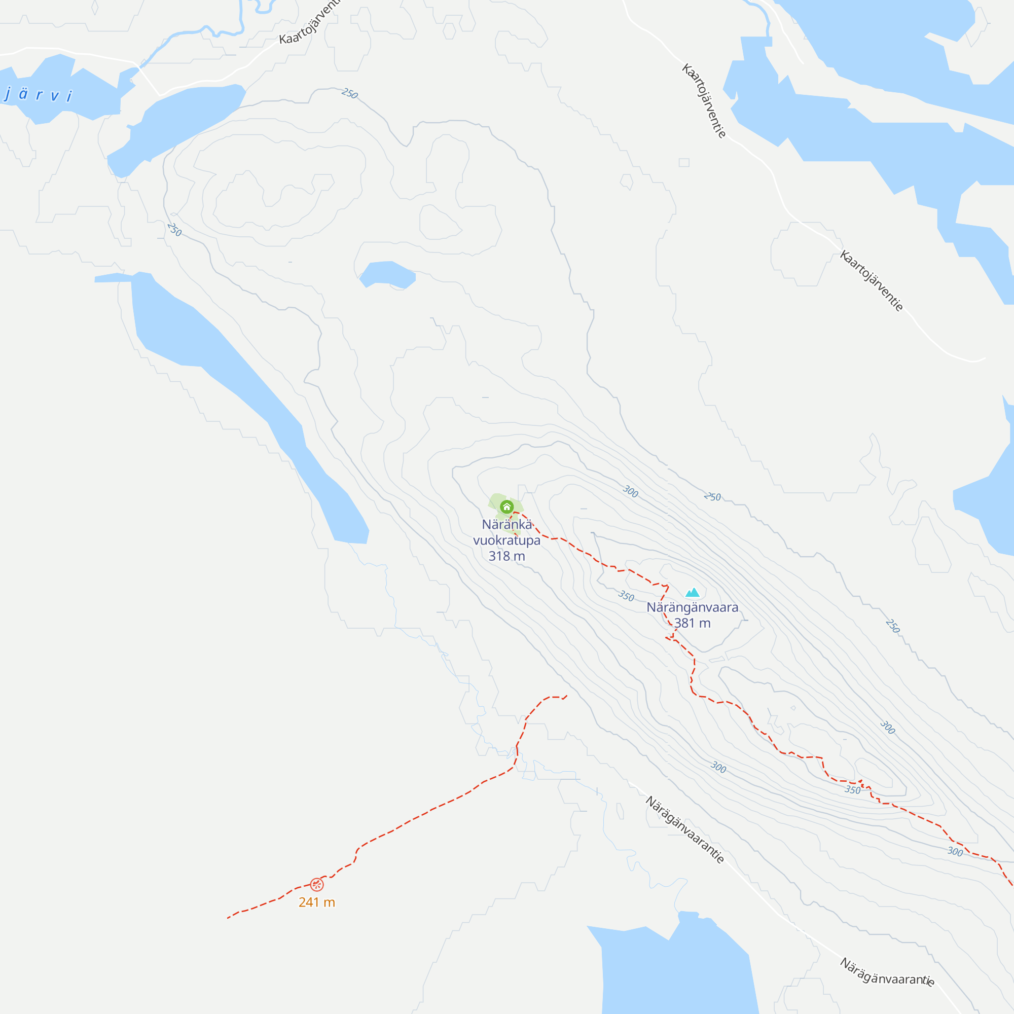 Näränkä vuokratupa map