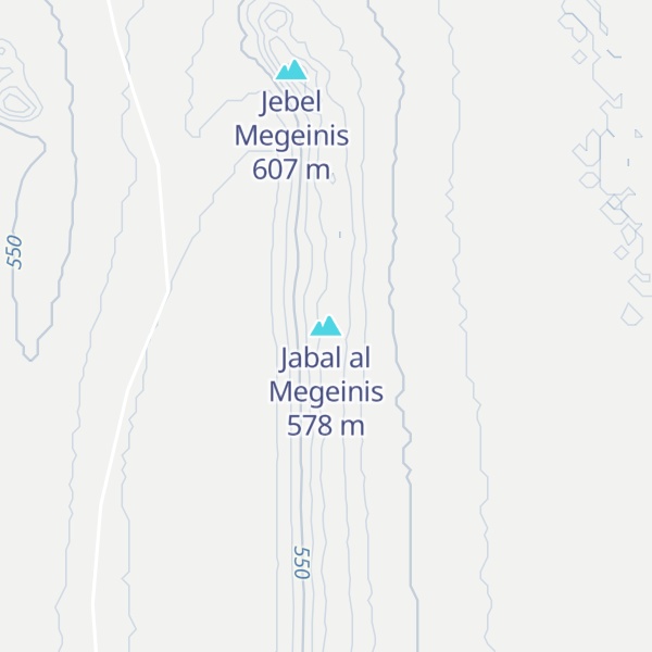 Map of Jabal al Megeinis