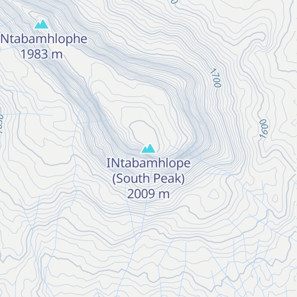 Map of INtabamhlope (South Peak)