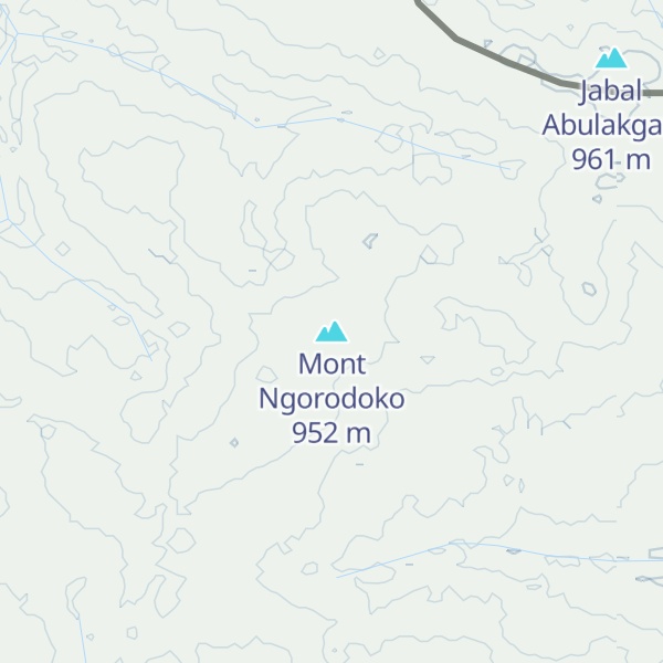 Map of Mont Ngorodoko