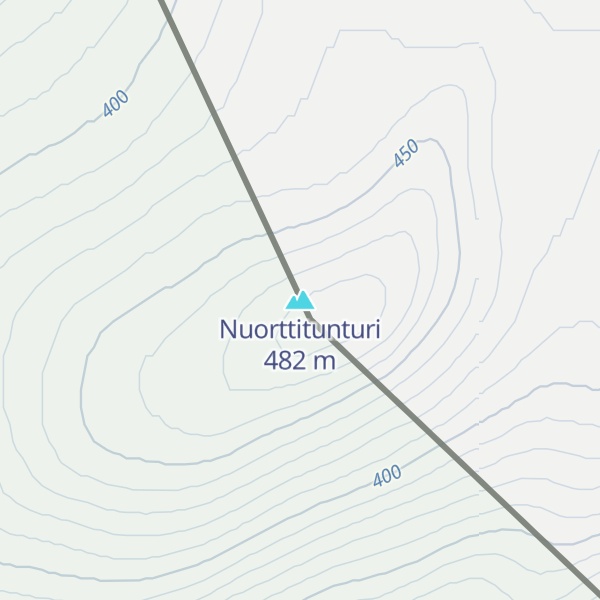 Map of Nuorttitunturi