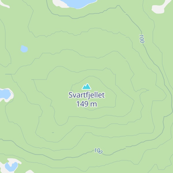 Map of Svartfjellet