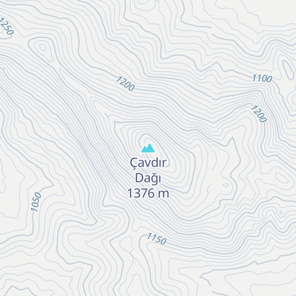 Map of Çavdır Dağı