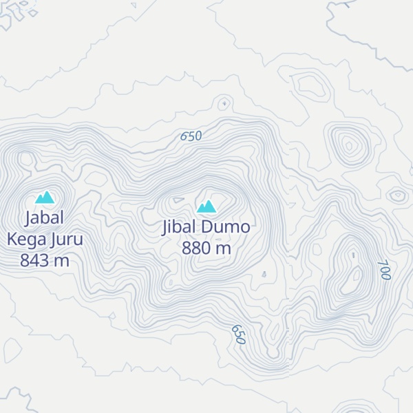 Map of Jibal Dumo