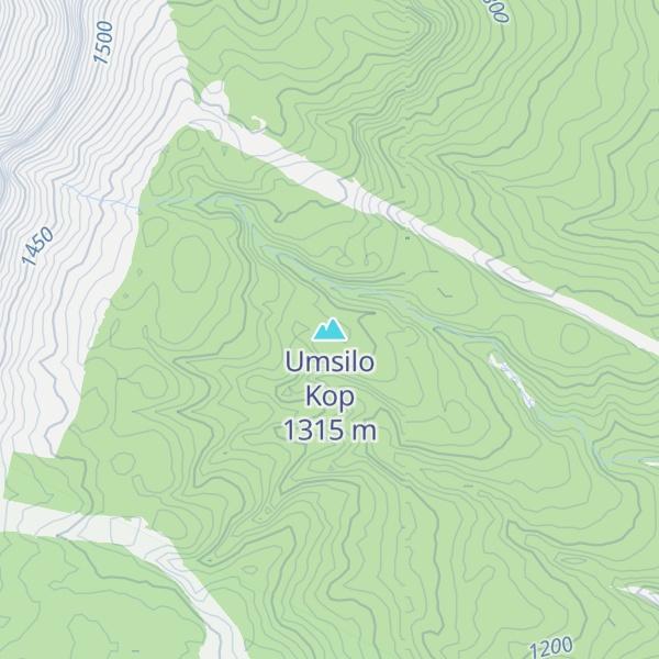 Map of Umsilo Kop