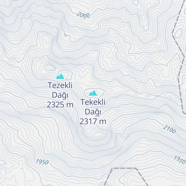 Map of Tekekli Dağı