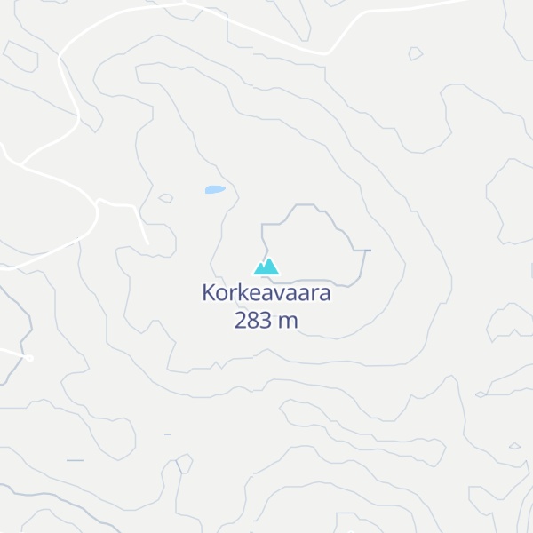 Map of Korkeavaara