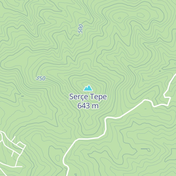Map of Serçe Tepe