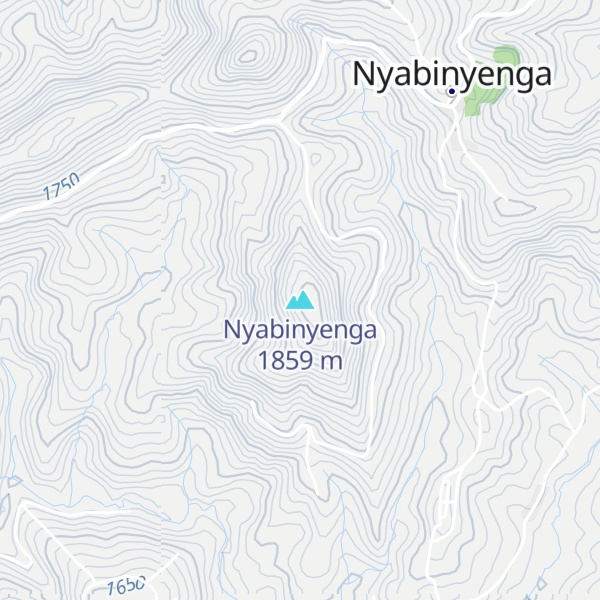 Map of Nyabinyenga