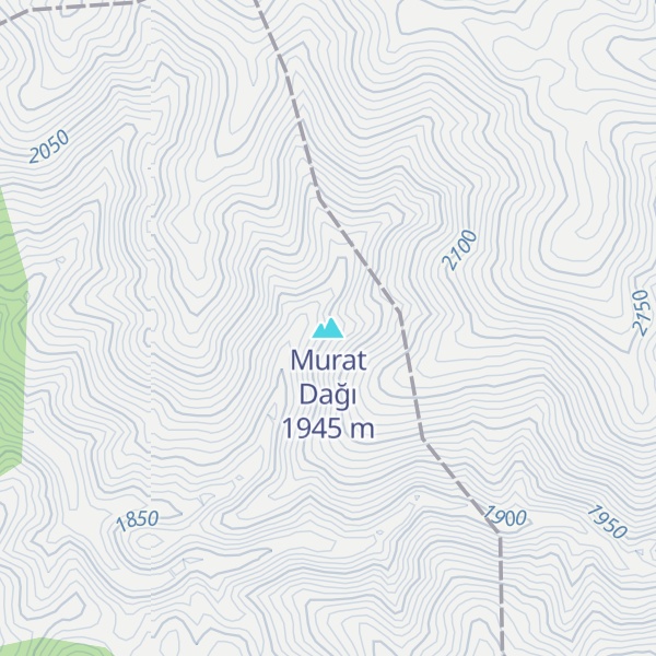 Map of Murat Dağı