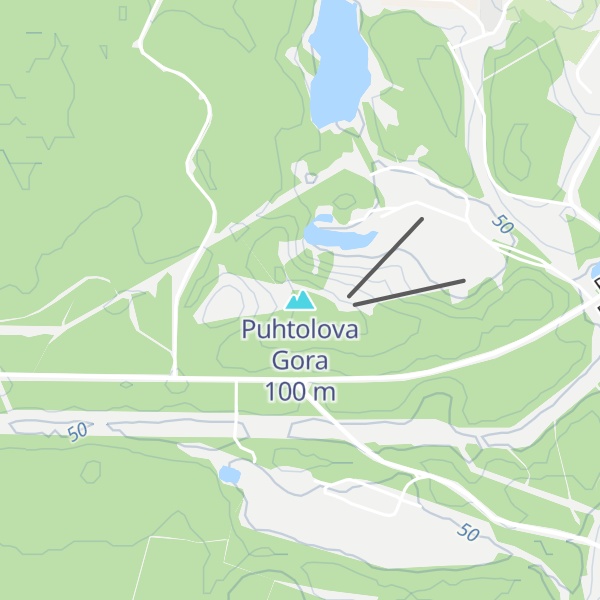 Map of Puhtolova Gora