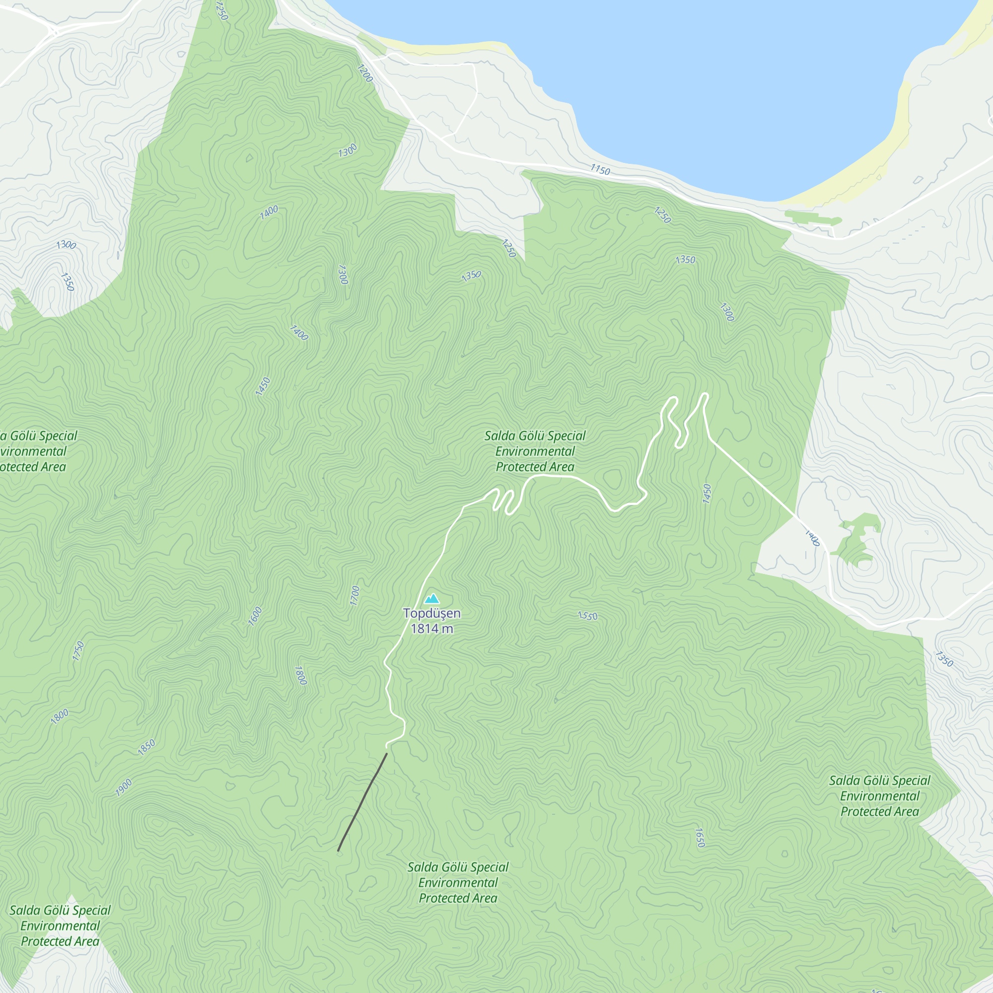 Salda Ski Center map