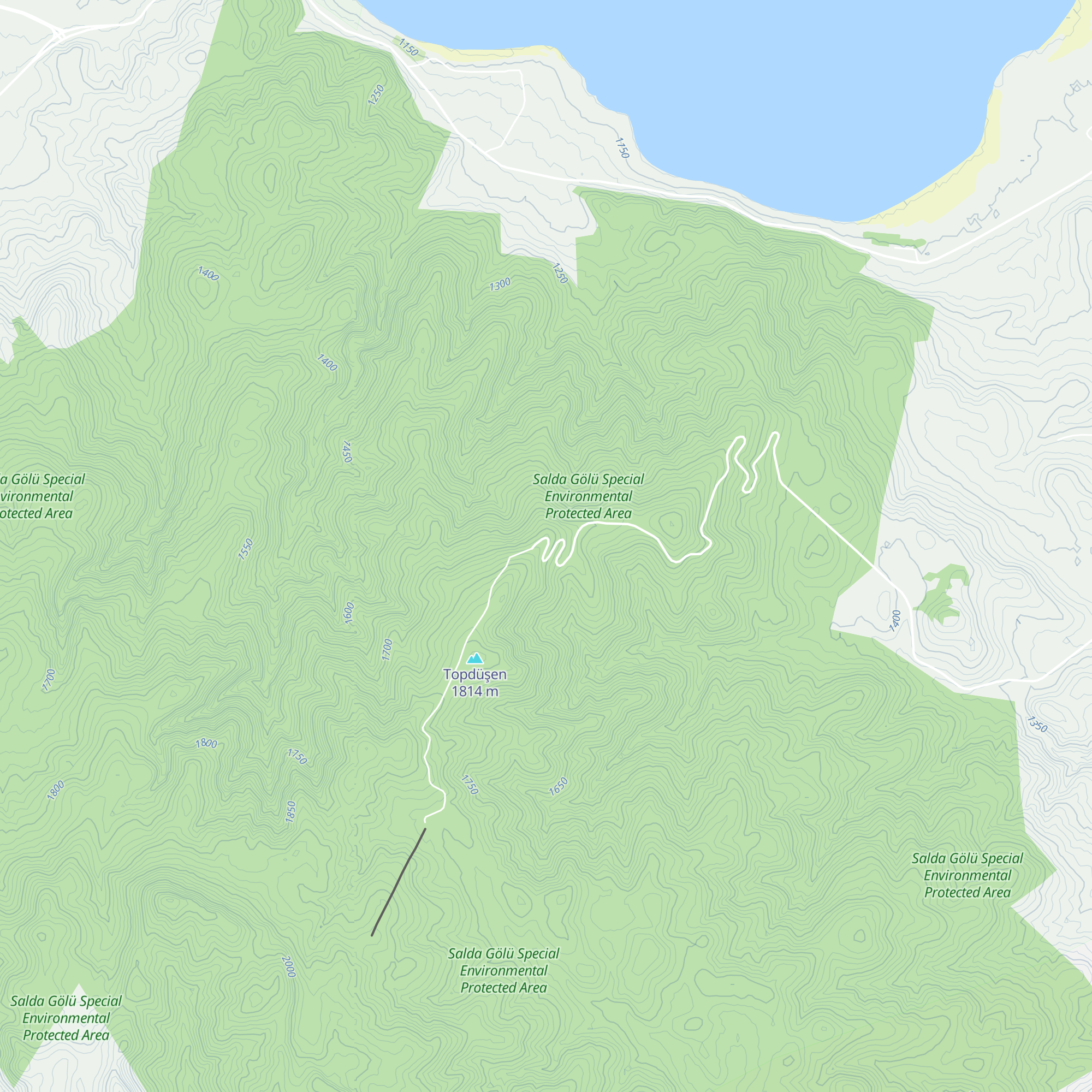 Salda Ski Center map