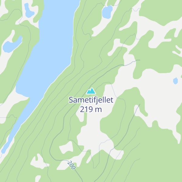 Map of Sametifjellet