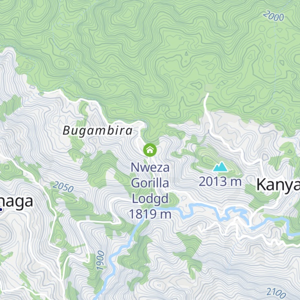 Map of Nweza Gorilla Lodgd