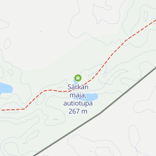 Map of Särkän maja, autiotupa
